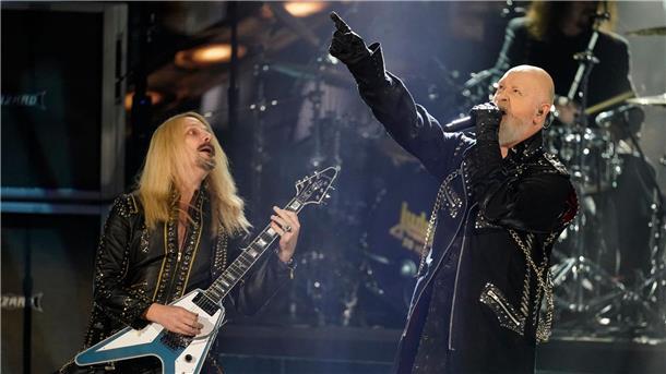 Judas Priest bei der Aufnahme in die Rock & Roll Hall of Fame 2022.