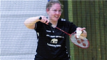 Julia Siemers zeigte eine starke Leistung im Doppel.