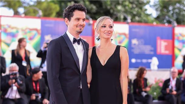 Jury-Präsident Damien Chazelle ist mit seiner Frau Olivia Hamilton nach Venedig gekommen.