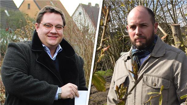 Kampfkandidatur ausgeschlossen: Matthias Keck (CDU, links) soll wieder stellvertretender Ortsbürgermeister in Langen werden, als neuer Ortsbürgermeister und damit Nachfolger von Sozialdemokrat Thomas Fahse wird Sascha Kuntzmann (SPD, rechts) vom Ortsrat getragen.