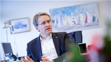 Kanzlerkandidat der Union? Schleswig-Holsteins Ministerpräsident Daniel Günther will bis 2027 weiter das nördlichste Bundesland regieren (Archivbild).