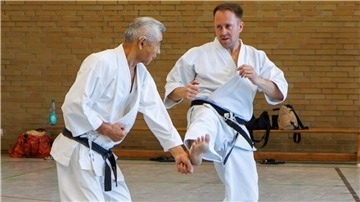 Karateka keim Kampf