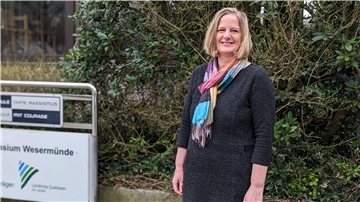Karin Elle ist seit Februar die neue Schulleiterin am Kreisgymnasium Wesermünde.