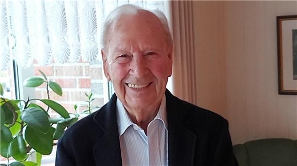 Karl-Heinz Jezek ist inzwischen 102 Jahre alt. Seit 75 Jahren ist er Mitglied im Sozialverband.