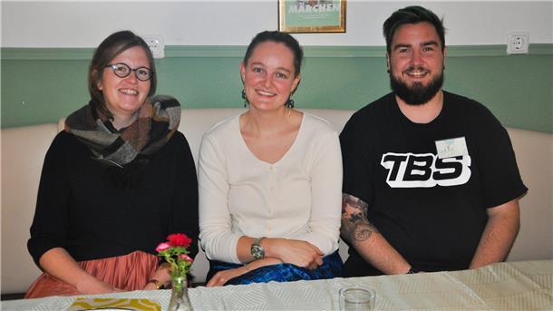 Kathrin Beushausen (von links), Franziska Feldmann und Ole Neumann.