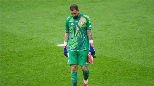 Keeper Gianluigi Donnarumma war nach dem Schlusspfiff enttäuscht.