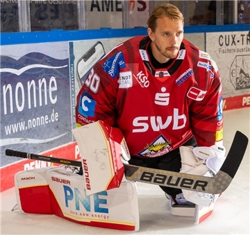 Kehrt Kristers Gudlevskis in Ingolstadt zwischen die Torstangen zurück? Der Torwart fehlte die vergangenen zwei Spiele mit einer Verletzung.