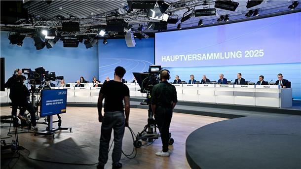 Keine Besucher bei der virtuellen BASF-Hauptversammlung.