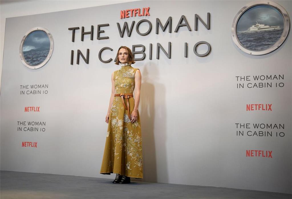 Keira Knightley vor einer „The Woman in Cabin 10“-Wand Ende September in London. (Archivbild)