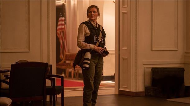 Brutal und realistisch: „Civil War“ mit Kirsten Dunst Kirsten Dunst in einer Szene des Films „Civil War“.