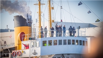Kostet mehr als 100.000 Euro im Jahr: Betrieb des Dampf-Eisbrechers „Wal“.