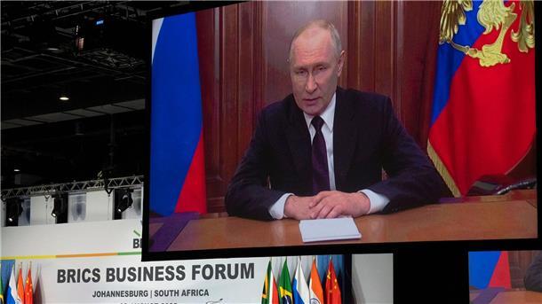 Kremlchef Wladimir Putin nimmt per Videokonferenz am Brics-Gipfel teil.