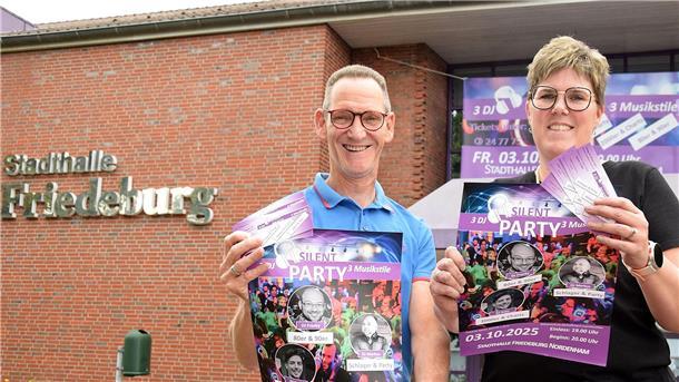 Laden für den 3. Oktober zu einer Silent Party in die Friedeburg ein: Roberto und Katharina Hoffmann. Was verbirgt sich hinter dem Format?