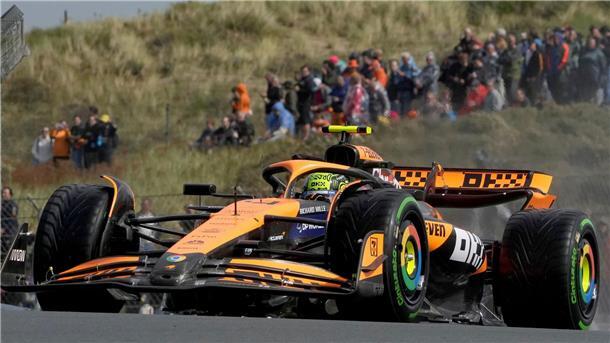 Lando Norris sichert sich die erste Bestzeit.