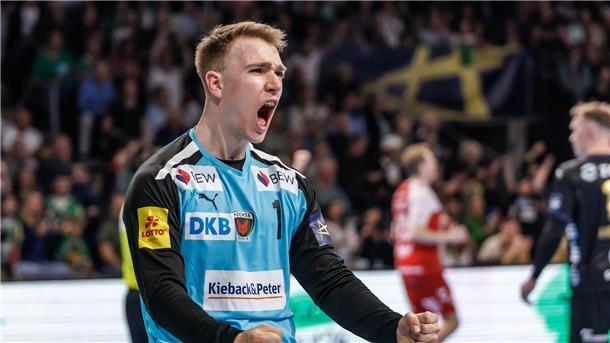 Wer darf zur EM? Handballer im Kader-Casting gegen Island Lasse Ludwig ist hinter Andi Wolff und David Späth der dritte DHB-Keeper. (Archivbild)