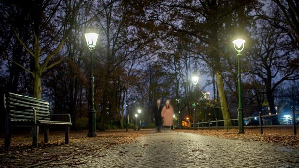 80 Jahre „Gaslight“: Ein Thriller wird zum Psycho-Begriff Laternen am Rande des Großen Tiergartens in Berlin.