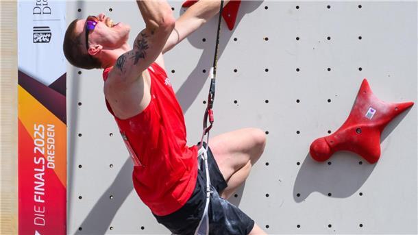 Leander Carmans ist der beste deutsche Speedkletterer. (Archivfoto)