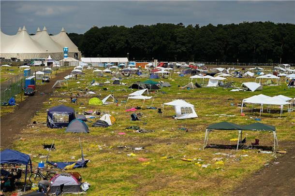 Leider gehört das auf vielen Festivals noch zum normalen Bild. Wenn die Besucher...