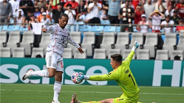 Kompanys Rotations-Logik muss gegen Flamengo aufgehen Leroy Sané vergab mehrere Großchancen, auch hier scheitert er am sehr gut haltenden Benfica-Torwart.