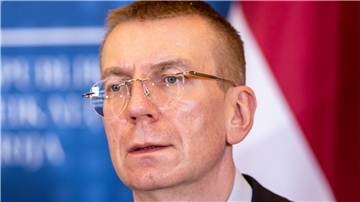 Lettlands Außenminister Edgars Rinkevics.