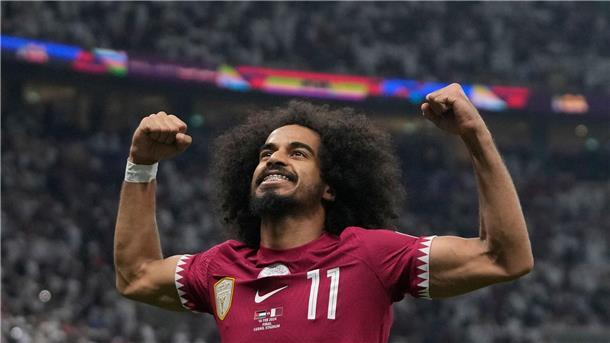 Katars Privilegien nerven Gegner - „Haben ihr Ziel erreicht“ Lieferte zwei Assists im entscheidenden Spiel: Akram Afif.