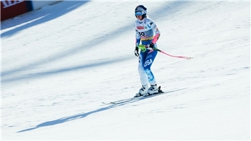 Lindsey Vonn ist bei ihrem WM-Comeback ausgeschieden.