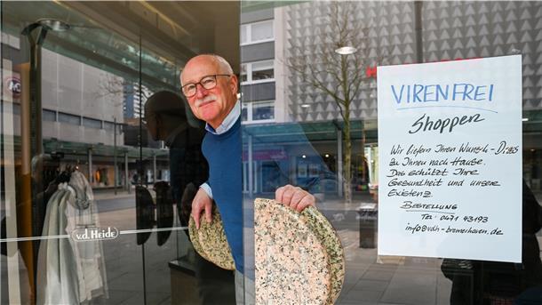 Lokale Einzelhändler wie Claus von der Heide müssen in der Coronakrise handeln.