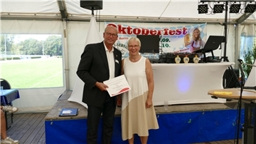 LTS-Präsident Stephan Clauß und LSB-Präsidentin Eva Quante-Brandt