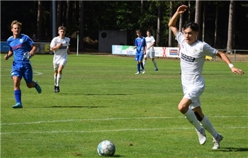 Luca Daginnus erzielte beim 2:2 in Braunschweig beide Treffer für den JFV A/O/B/H/Heeslingen.