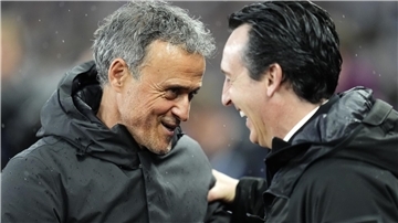 Luis Enrique (links) setzte sich am Ende gegen Unai Emery durch