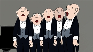 Männer mit schönen Stimmen: Die Comedian Harmonists von Loriot.