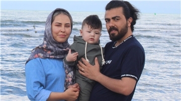  Mahdi Saberi (r.) mit Ehefrau Maria Hayaty und Sohn Moheb.