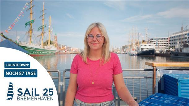 Sie ist die Stimme der Sail Bremerhaven im Netz Mailin Knoke