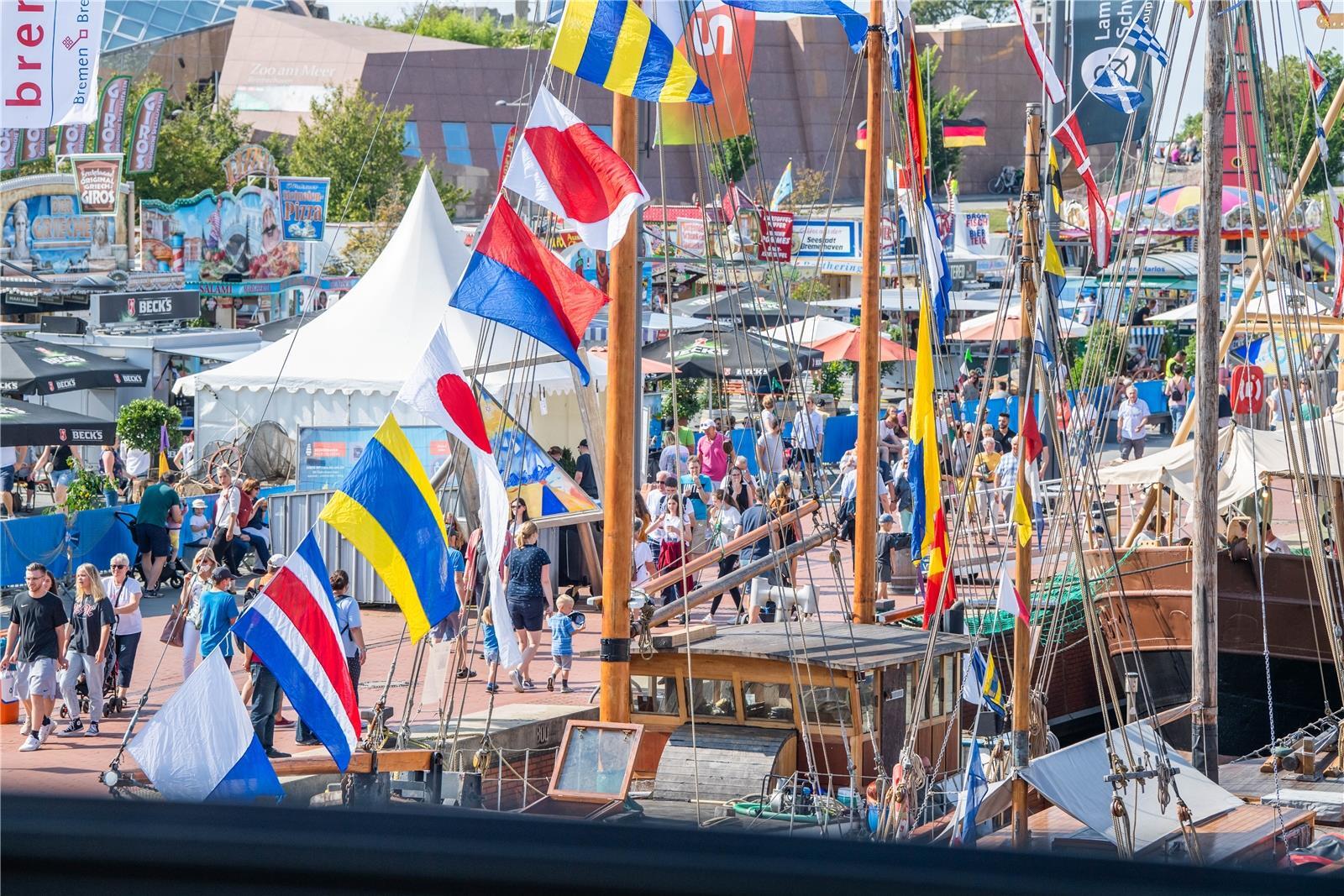 Maritime Tage in Bremerhaven 2021: Auf dem Festgelände war ordentlich was los.