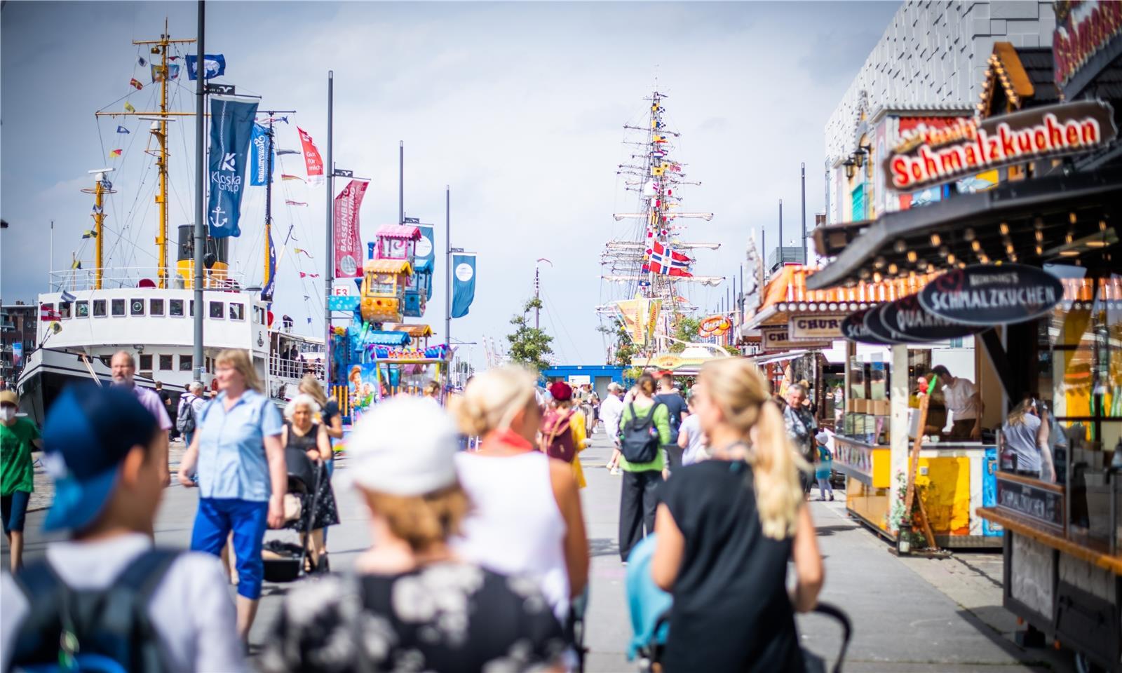 Maritime Tage in Bremerhaven 2021: Auf dem Festgelände war ordentlich was los.