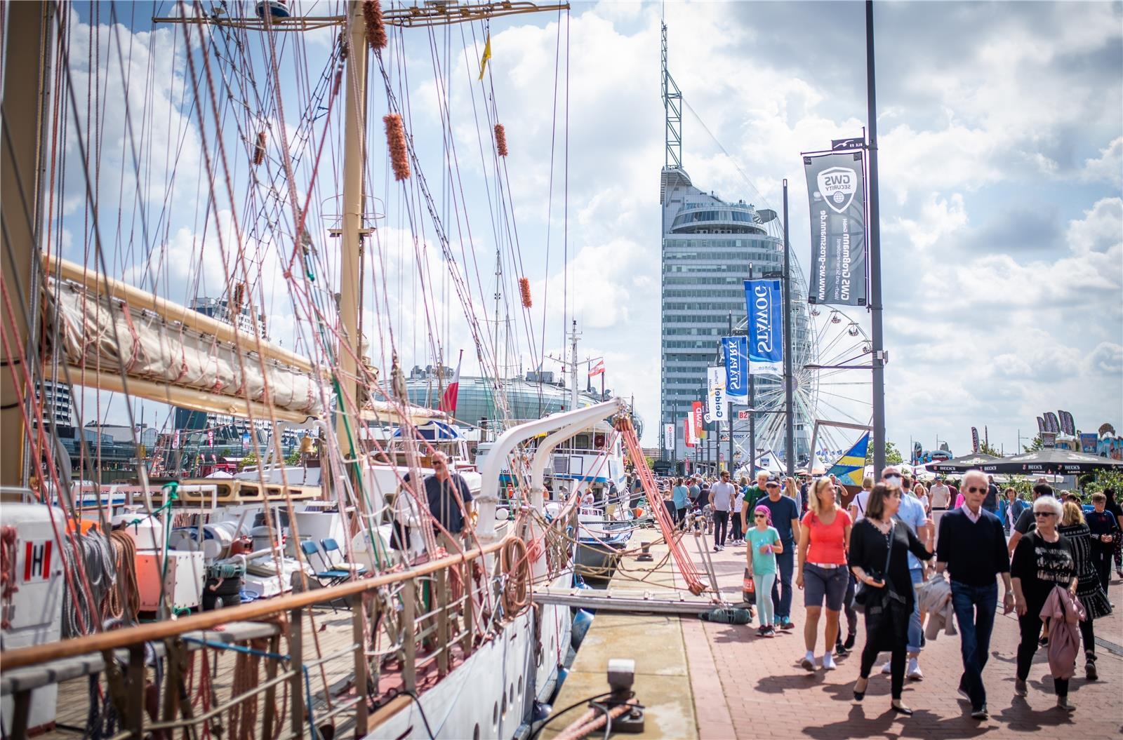 Maritime Tage in Bremerhaven 2021: Auf dem Festgelände war ordentlich was los.