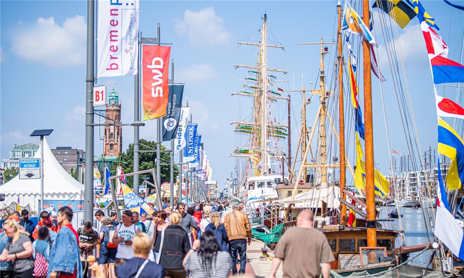 Maritime Tage in Bremerhaven 2021: Auf dem Festgelände war ordentlich was los.