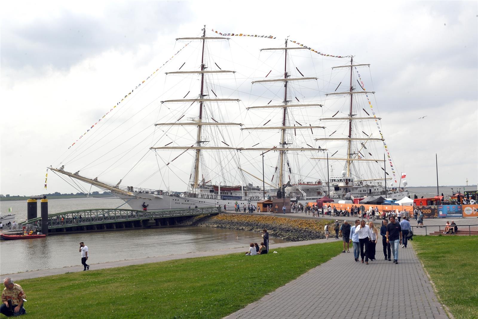 Maritime Tage in Bremerhaven 2021: Auf dem Festgelände war ordentlich was los.