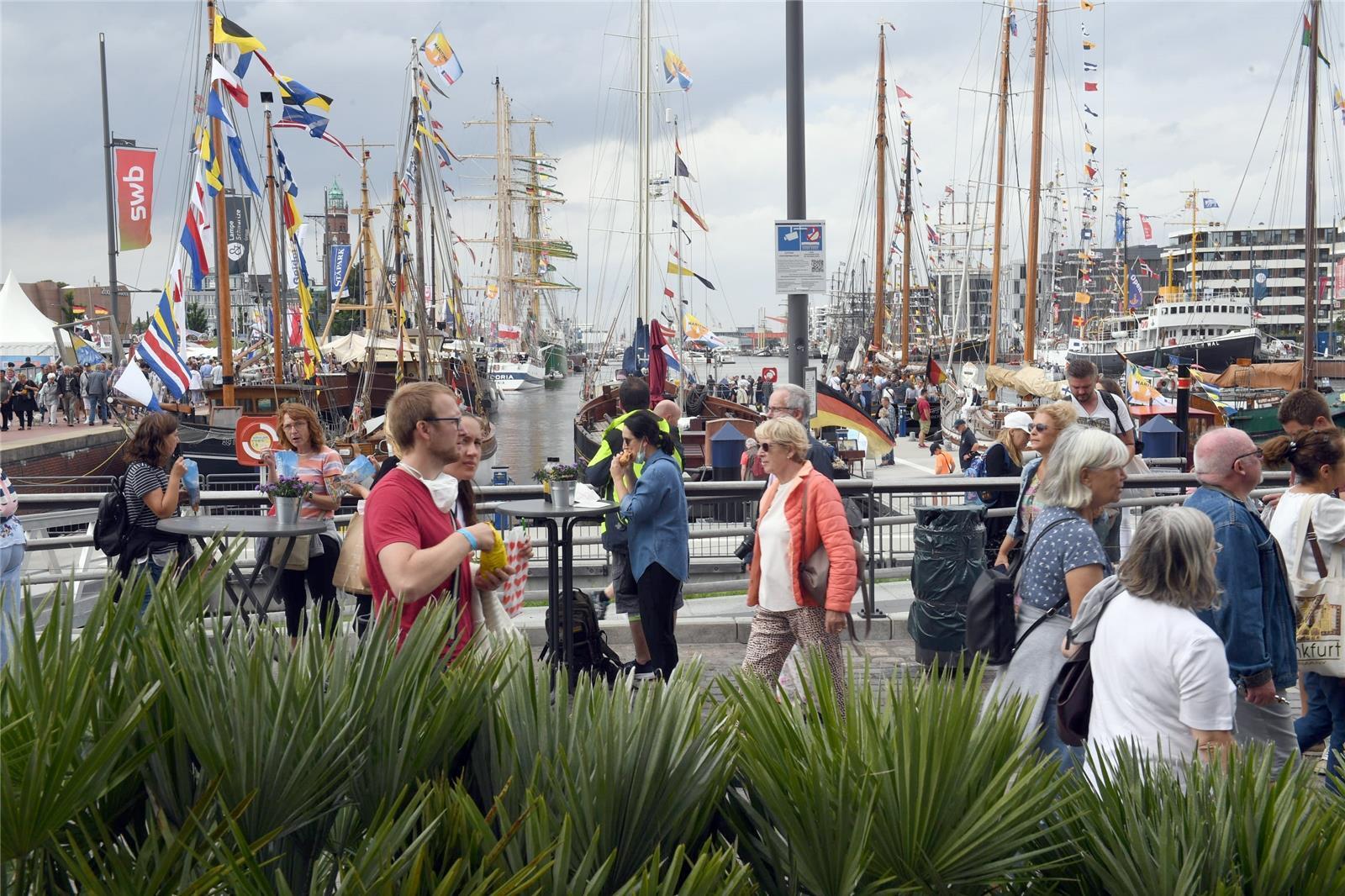 Maritime Tage in Bremerhaven 2021: Auf dem Festgelände war ordentlich was los.