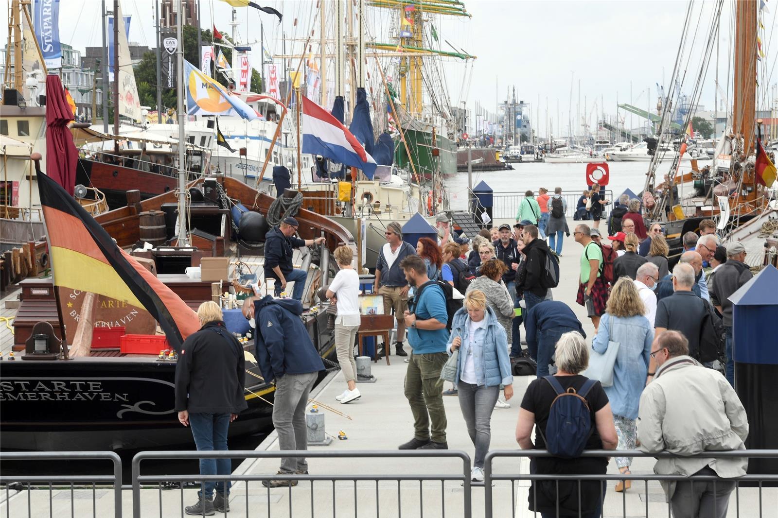 Maritime Tage in Bremerhaven 2021: Auf dem Festgelände war ordentlich was los.