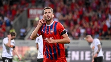 Marvin Pieringer erzielte das erste Heim-Tor der Heidenheimer Europapokal-Historie.