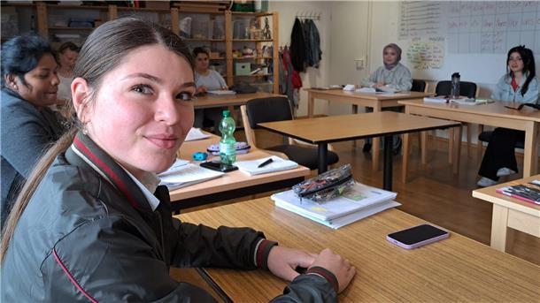 Maryna Mykolaieva ist vor einem Jahr aus der Ukraine nach Hagen gekommen und besuch nun einen Sprachkurs beim Verein Nestwerk. 