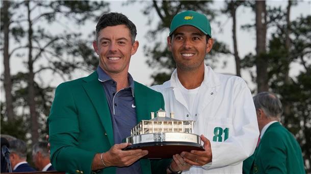 „Massiver Anteil“ am Erfolg: McIlroy über seinen Caddie und Jugendfreund Harry Diamond (r.).