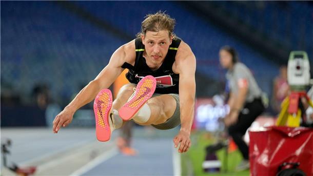Max Heß wurde beim Leichtathletik-Meeting in Brüssel Zweiter.