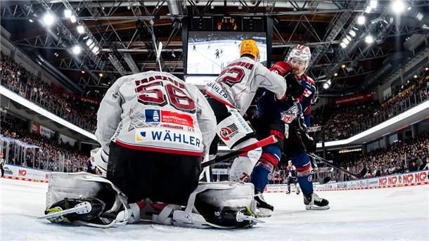 Maximilian Franzreb im Tor der Fischtown Pinguins war ein Sieggagrant für die Bremerhavener.