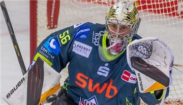 Maximilian Franzreb könnte Spieler des Monats bei den Fischtown Pinguins werden.