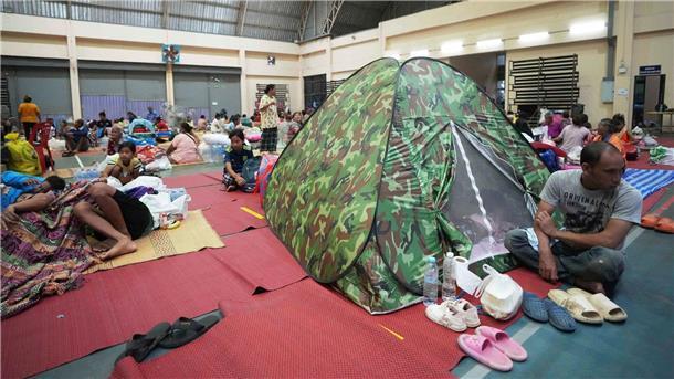 Mehr als 130.000 Menschen wurden in Thailand in Sicherheit gebracht.