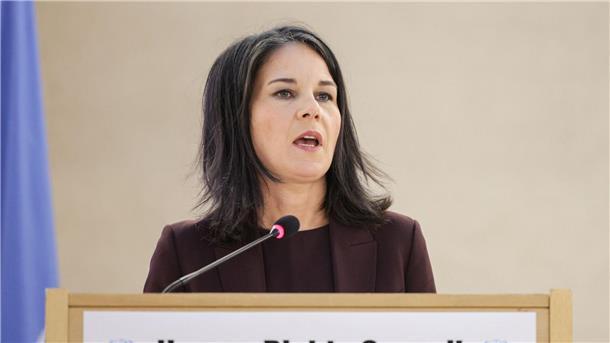 „Menschenrechte sind nichts westliches, nördliches, östliches oder südliches. Sie sind universell“: Bundesaußenministerin Annalena Baerbock.