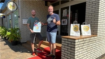 Michael Brandt (links) und Mirko Wachsmuth organisieren das Tarmstedter „Heimat shoppen“ am 9. und 10. September samt Abendflohmarkt entlang der Poststraße.