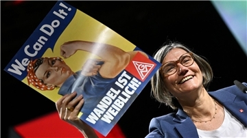 Mit Christiane Benner wurde erstmals eine Frau an die Spitze der IG Metall gewählt.